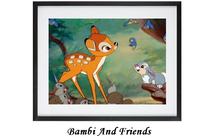 Bambi And Friends Framed Print